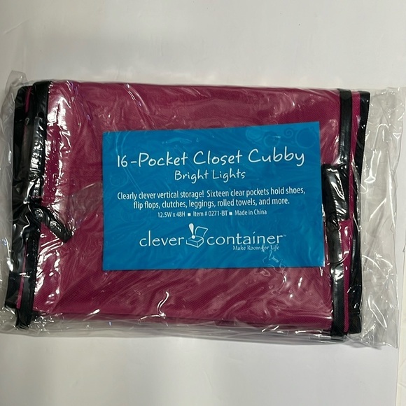 🆕 Double Sided 16 Pocket Cubby in Bright Lights Pattern - Picture 4 of 4